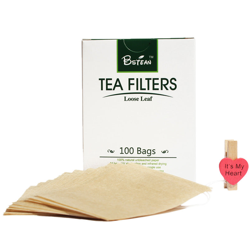 200 PCS Tea Filter Bags,Disposable Tea Infuser Drawstring Loose Leaf Tea With Natural Unbleached Paper And Free Clip