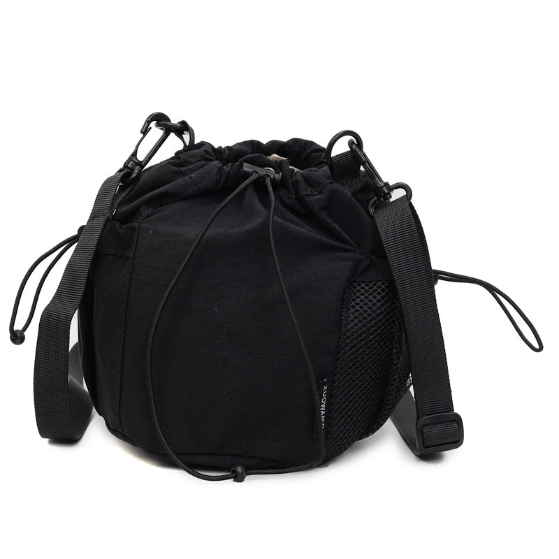 New Drawstring Crossbody Bag Womens Korean-style Lightweight Casual Design
