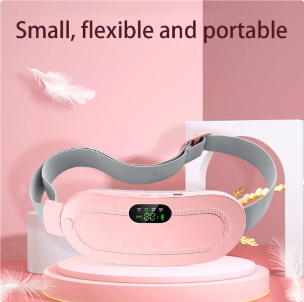 Menstrual Heating Pad Smart Warm Belt Relief Waist Pain Cramps Vibrating Abdominal Massager Electric Waist Belt Device