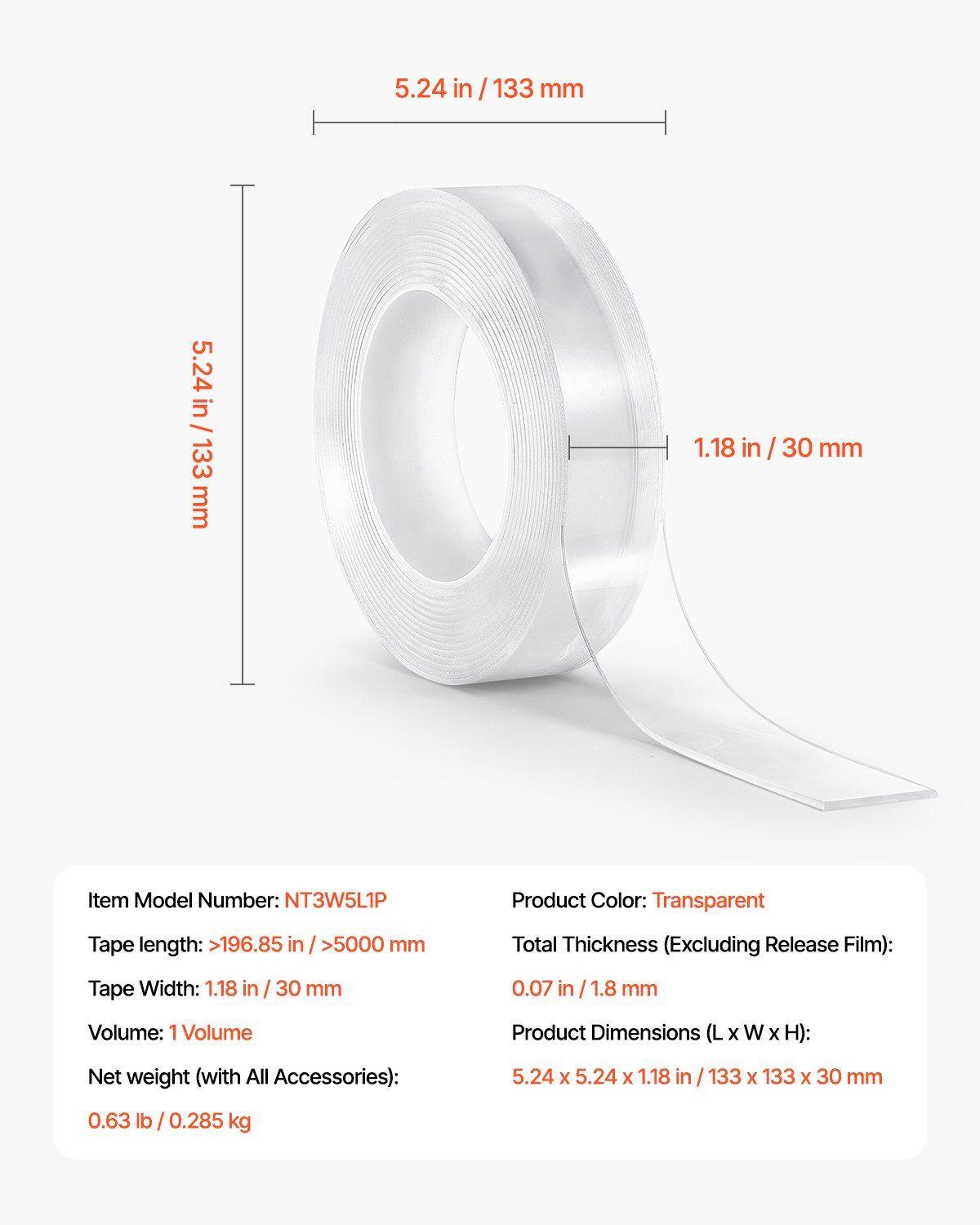 Strong Adhesive, Waterproof, High Temperature Resistant, Long-lasting Double-sided Tape, A Must-have For Home DIY And Office Use.