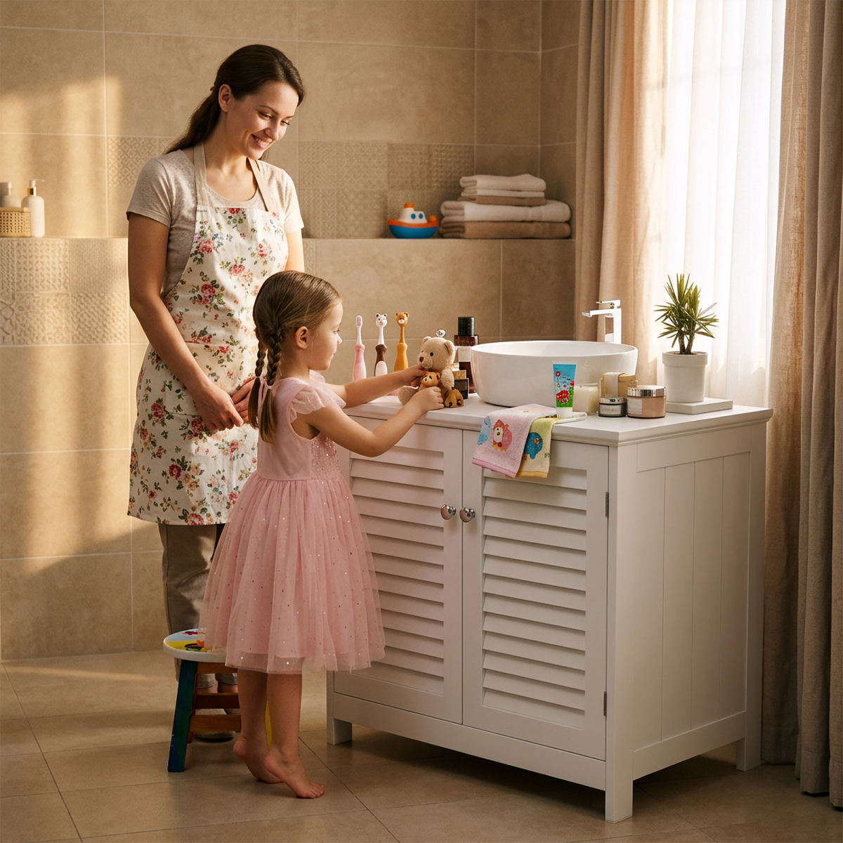 Wall Mounted Sink Plumbing Sink Storage Cabinet With 2 Doors And Shelf Wooden Modern Wall Mounted Drainage Under Sink Bathroom Cabinet For Home