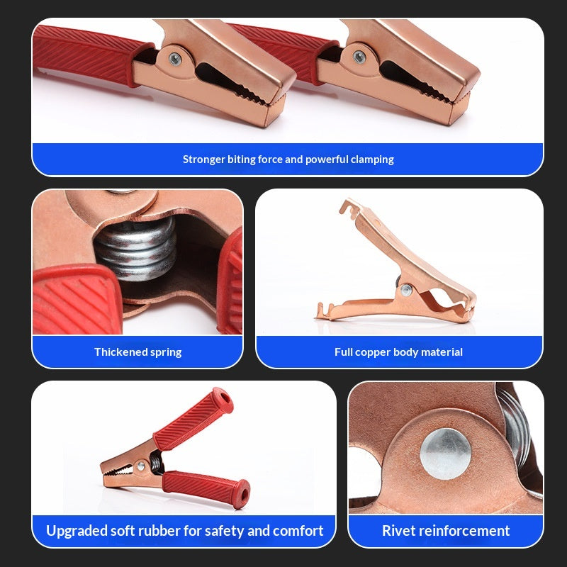 Pure Copper Alligator Clip For Car Battery Charging