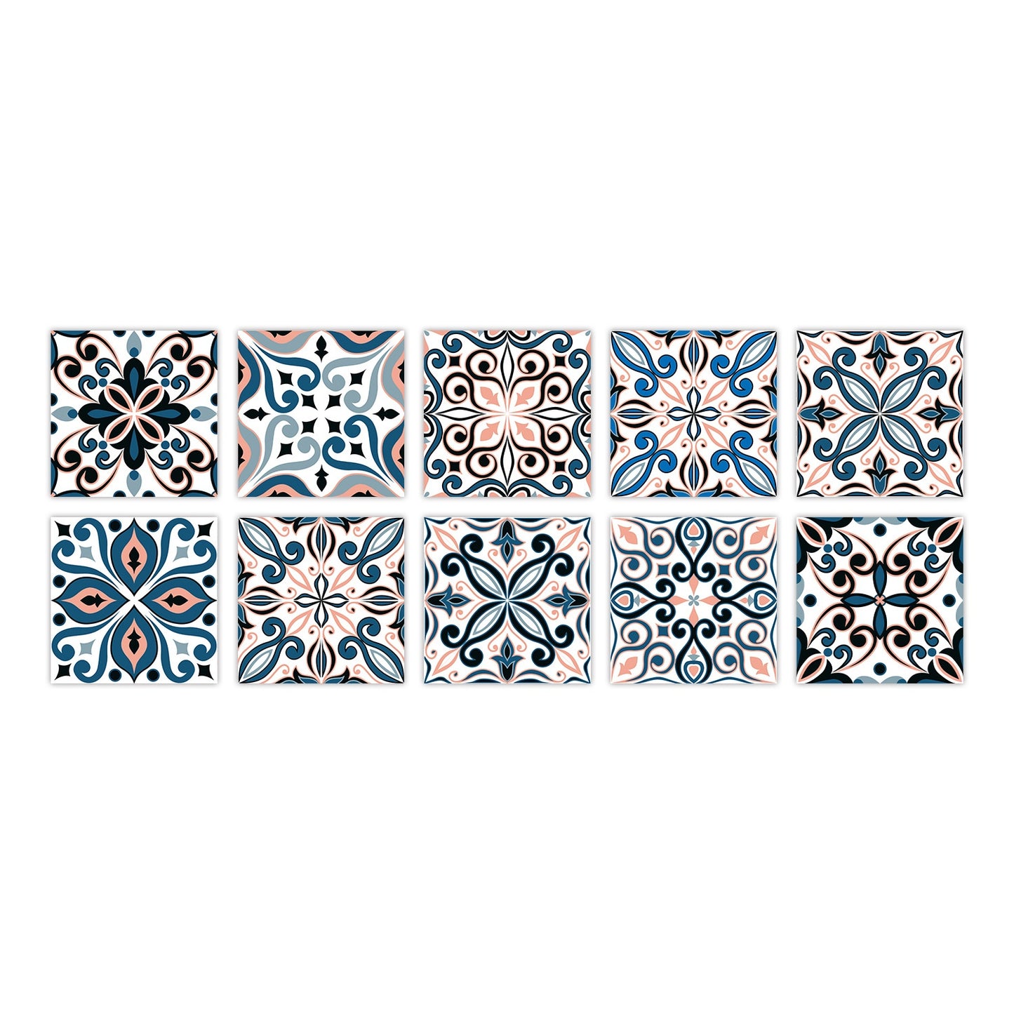 Kitchen Oil- And Water-Resistant Wall Stickers Imitating Tiles