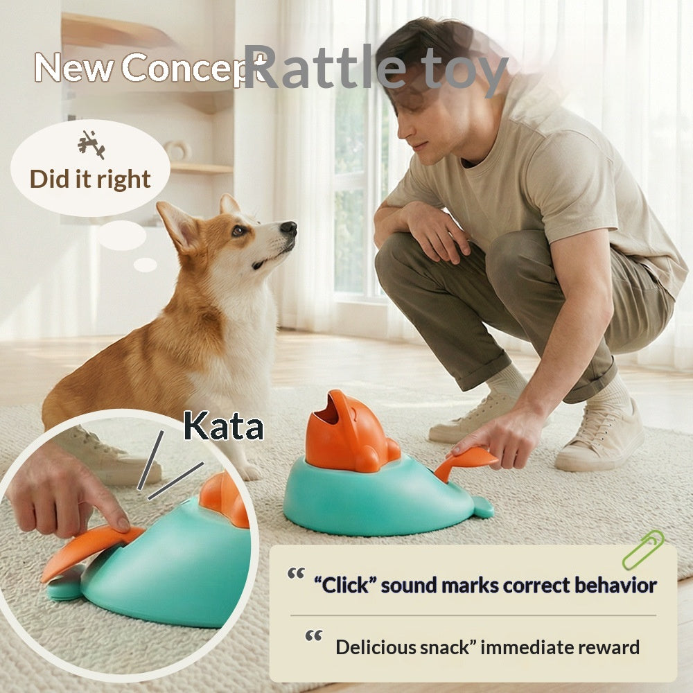 Food-Dispensing Toy Puzzle Freeze-Dried Treat Launcher For Cats And Dogs