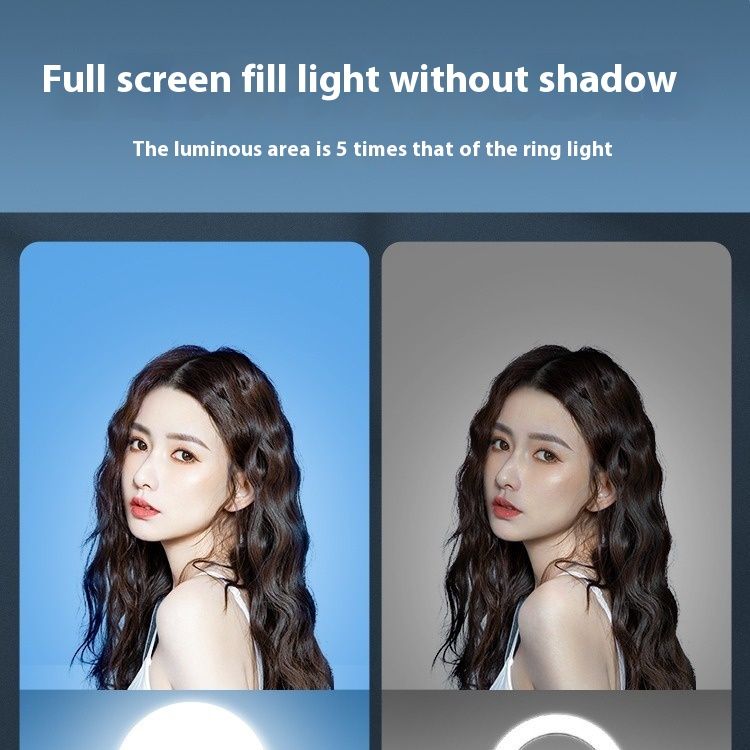 Desktop Makeup Fill Light Round Full Screen Soft Light Lamp