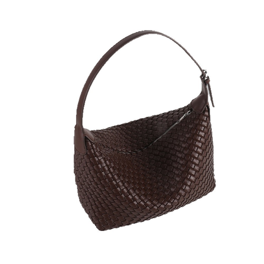 Handwoven Womens Crossbody Tote In Leathe Niche Design With A Premium Feel