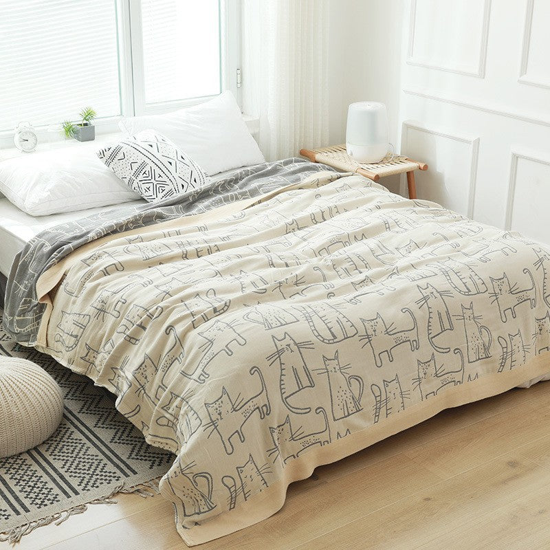 Pure Cotton Gauze Singledouble Summer Cooling Blanket