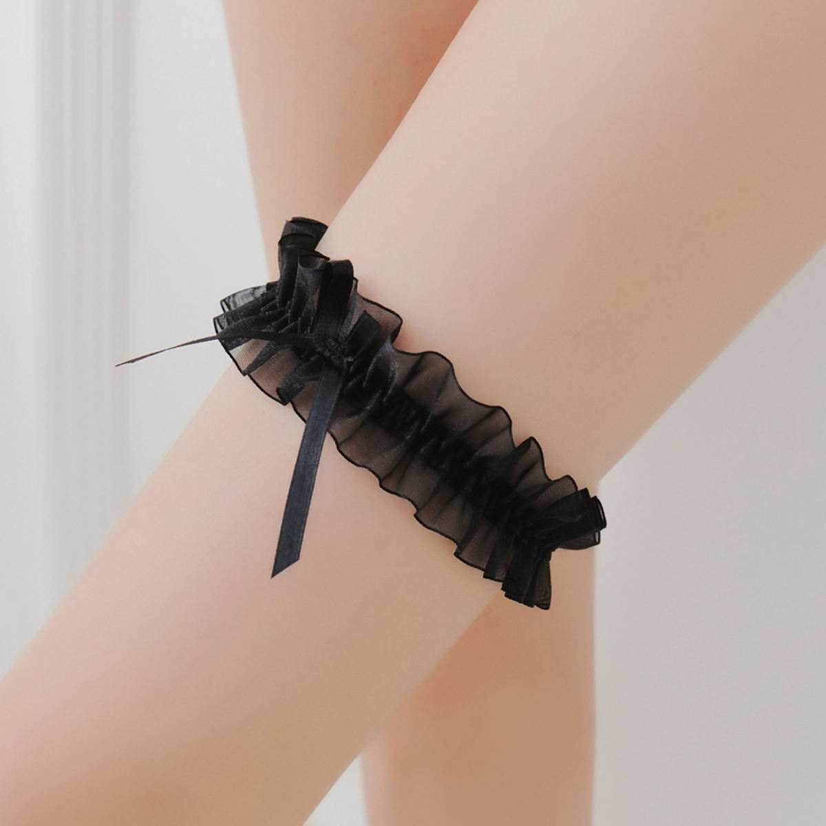 Yarn Strip Bow Collar Accessories Princess Thigh