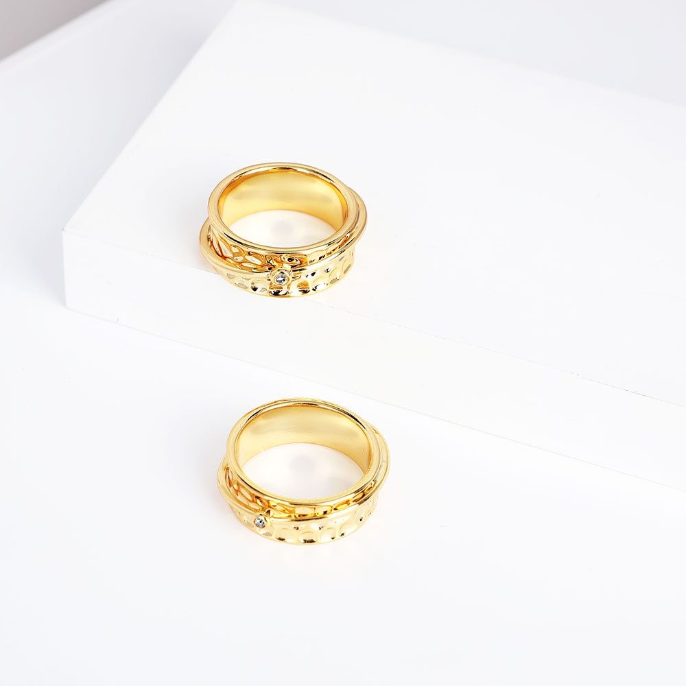 Women's Creative Accessories 18K Gold Plated Ring