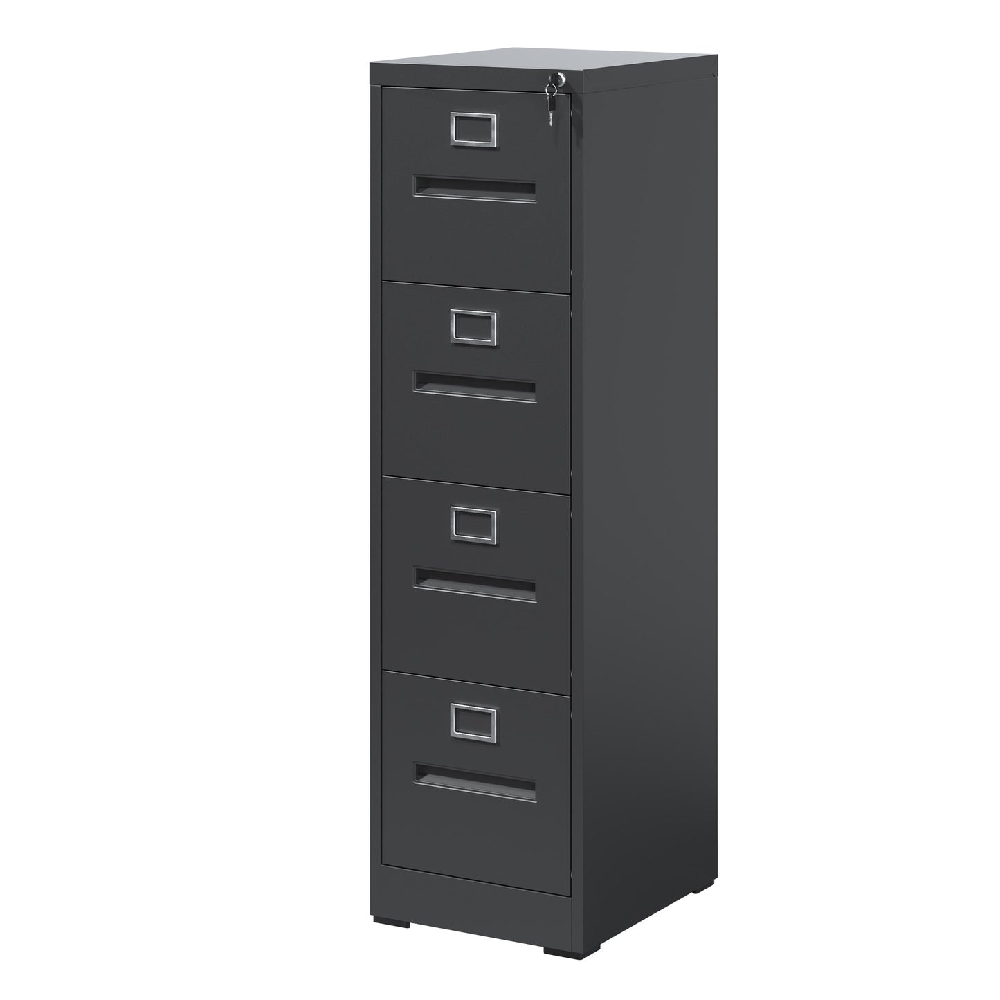 4 Drawer File Cabinet With Lock Metal Vertical File Cabinet Office Home, A4 Legal Letter Size Narrow File Cabinet Locked,Assembly Required