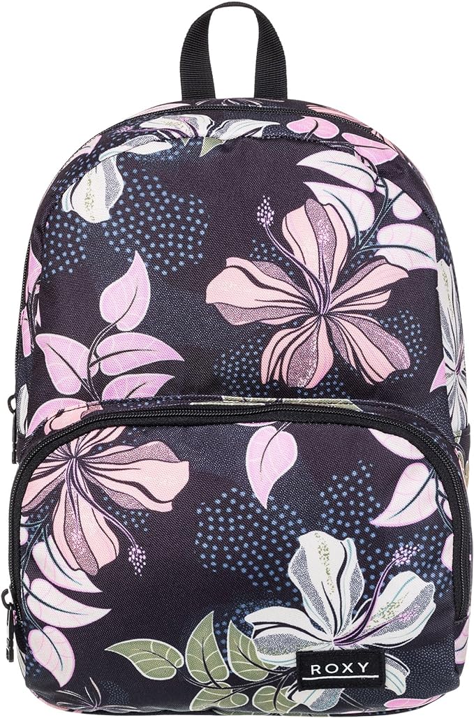 Roxy Women's Always Core Backpack | Travel | Everyday Carry | Beach | Polyester | 8L Capacity - Anthracite Sunny Floral Swim