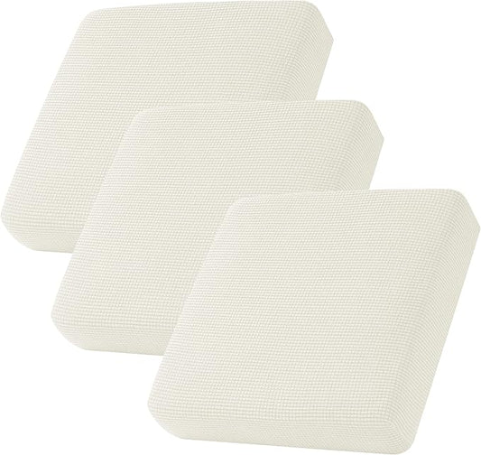 CHUN YI 3Piece Stretch Couch Cushion Covers, Sofa Seat Slipcovers for Pets, Suitable for Armchair Loveseat Sofa with Spand...