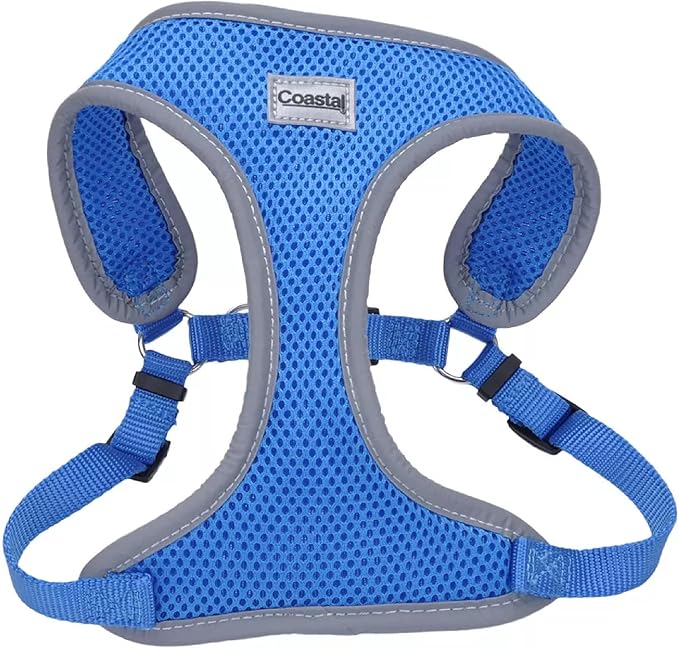 Coastal Pet Comfort Soft Reflective Wrap Adjustable Dog Harness - No-Pull Dog Harness for Small & Large Dogs - Blue Lagoon...