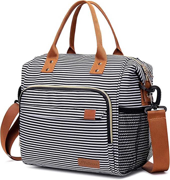 TuErCao Lunch Bag Women Insulated Lunch Box for Work Leakproof Soft Cooler for Picnic Travel Road Trips, Loncheras para Mu...