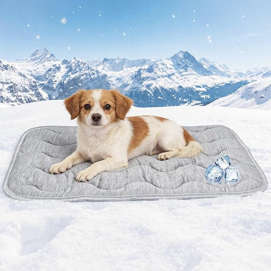 PETZOOKA Dog Cooling Mat Q-Max>0.4 Self Cool Pad for Dogs and Cats, Washable Portable Pet Sleeping Pad for Summer Size 27....