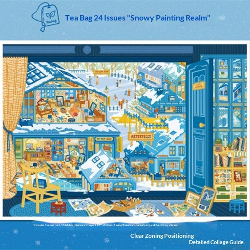 Scenic Stickers Snow-themed Creative Scene Stress-relief Bullet Journaling Supplies