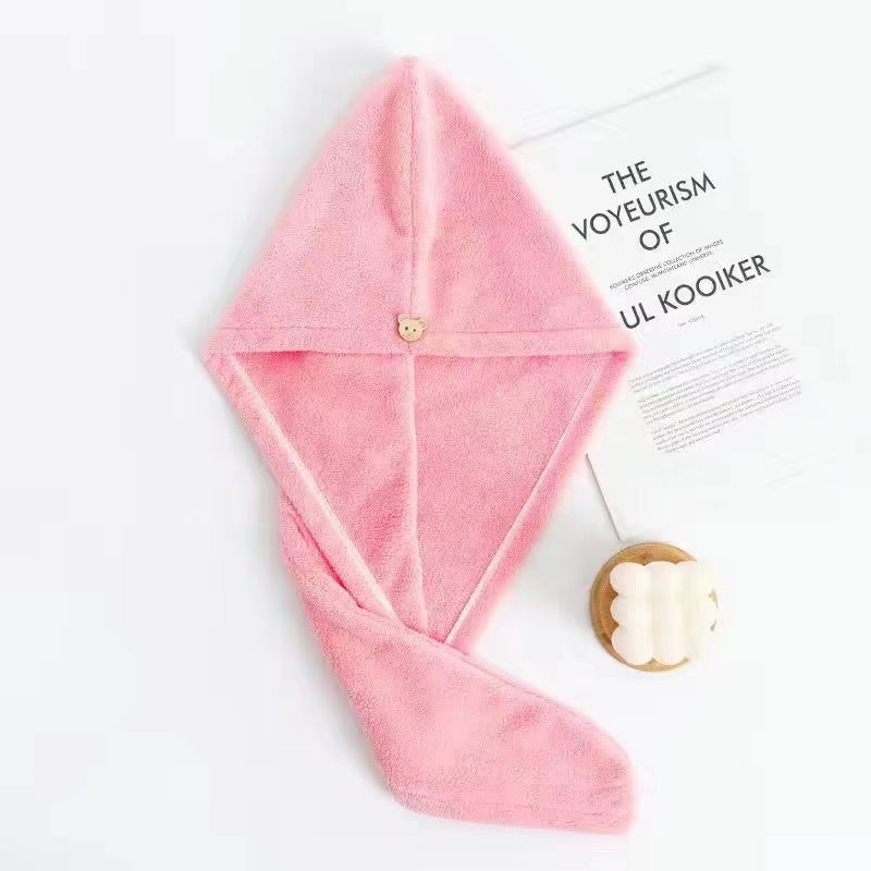 Thickened Double-layer Super-absorbent Hair-drying Cap