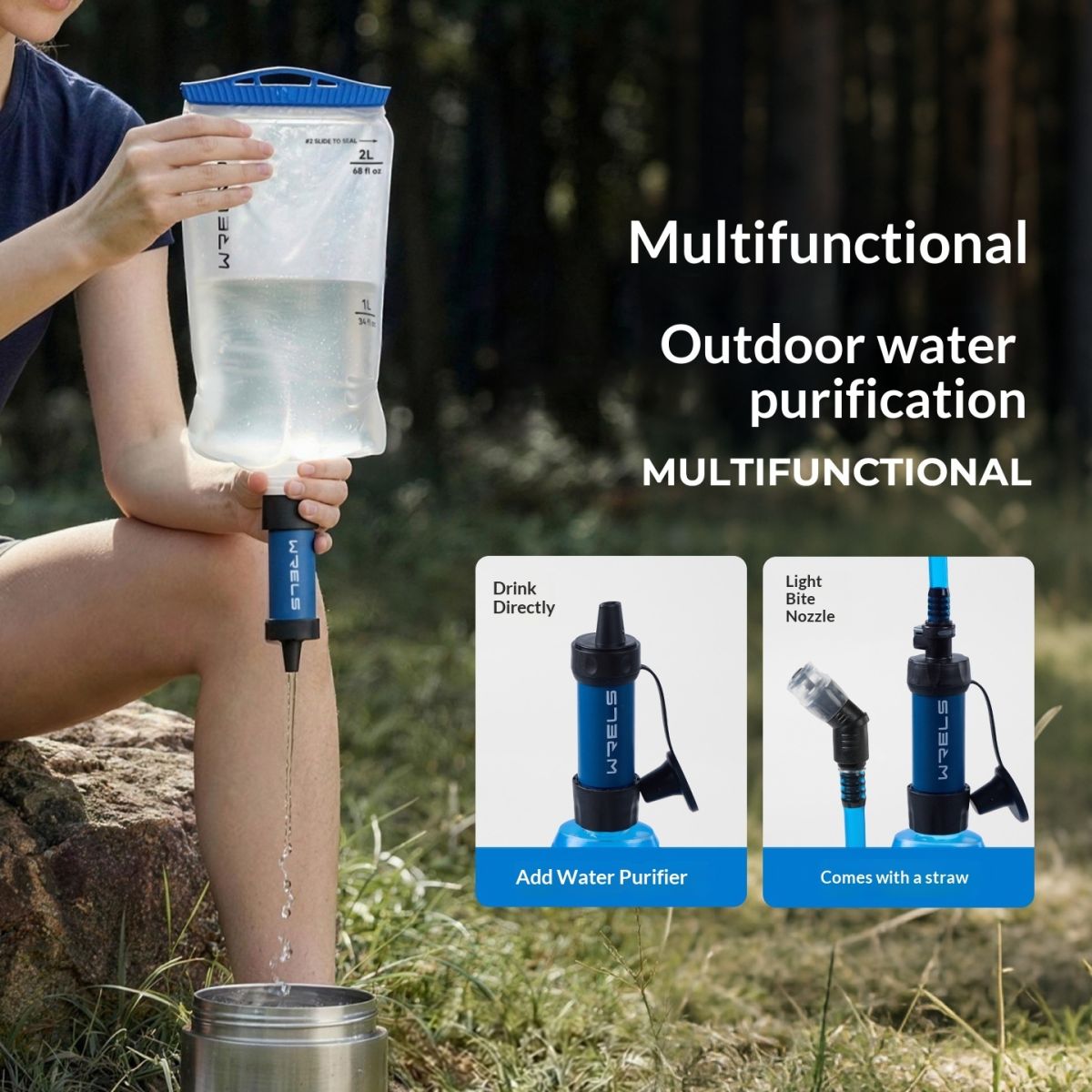 Multi-Functional Outdoor Water Filter Bag