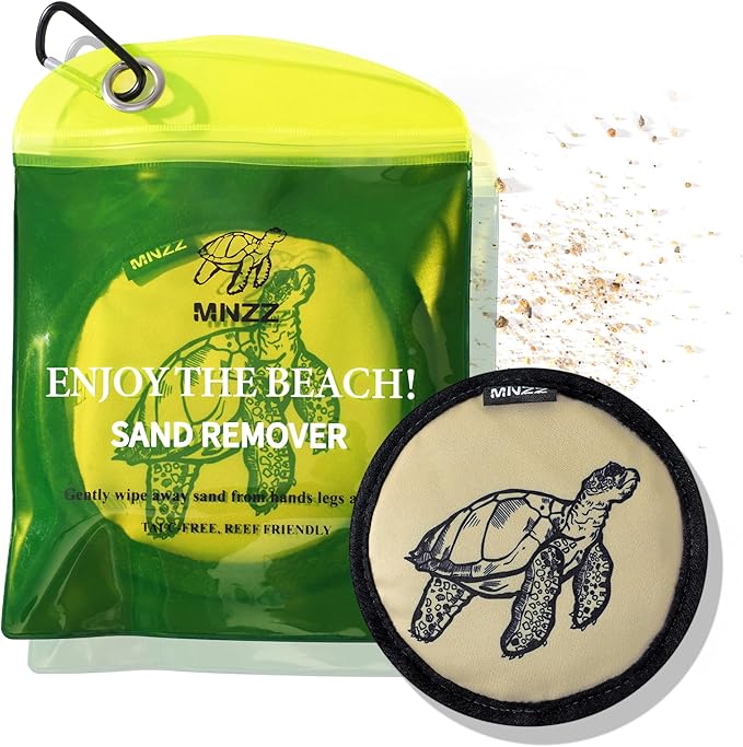 Beach Sand Remover Sand Eraser Wipe Mitt Family Kids Women 2026 Summer Beach Towels Vacation Essentials Mexico Costa Rica ...