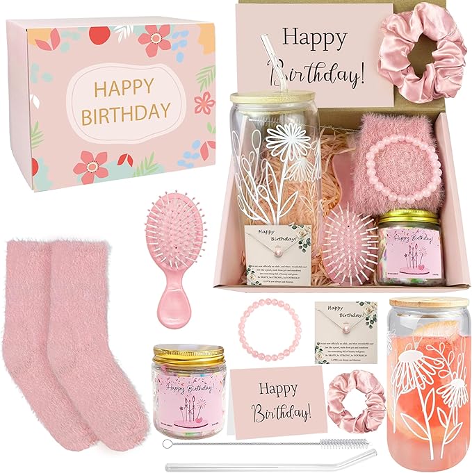 PPXMEEUDC 10 Piece Set Birthday Gifts for Teen Girls Teenage Girls Basket Gift Sets for Her Friend Daughter Sister Niece G...