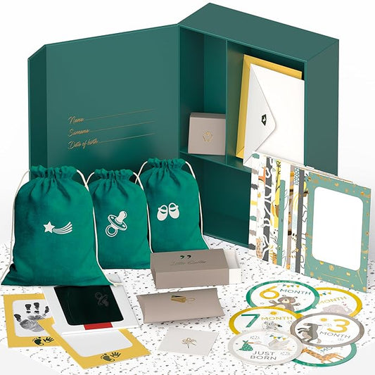 Ultimate Baby Keepsake Box for Boys & Girls - Unique New Parents Gifts for Couples - 10 Beautiful Keepsake Ideas Inside - ...