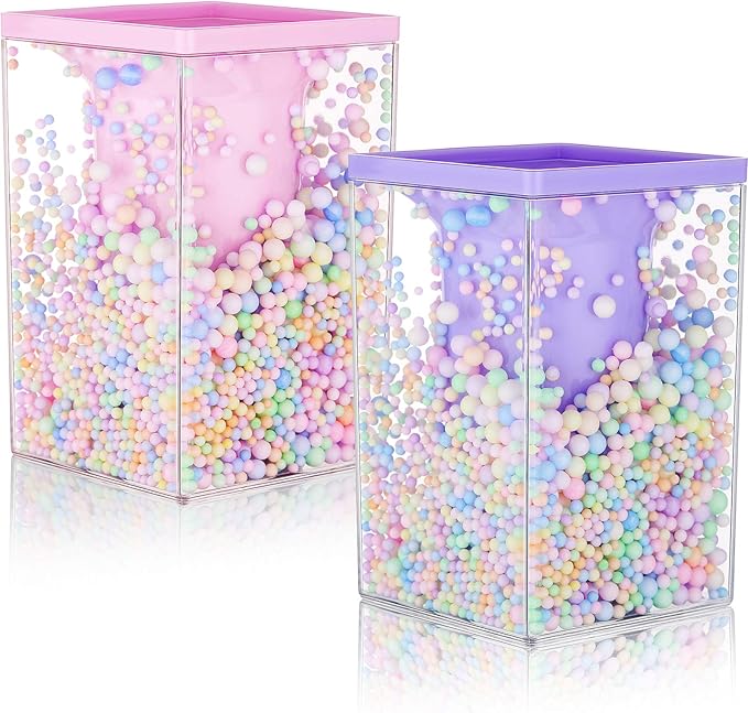 Zonon 2 Pieces Bubble Pen Holder for Desk Cute Makeup Brush Organizer & Pencil Holder with a Playful Sphere Design, Kawaii...