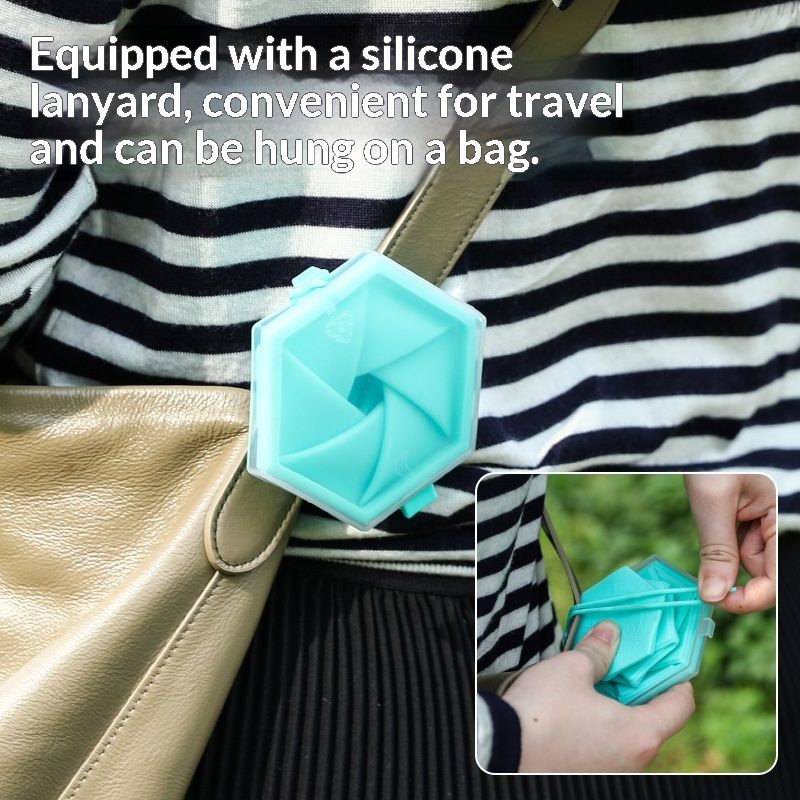 Silicone Folding Water Cup Extendable Portable For Outdoor Sports And Travel