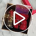 JZEEIWY Handmade Gifts for Her Anniversary Romantic,Gorgeous Birthday Gifts Unique Preserved Roses Forever Flowers with I ...