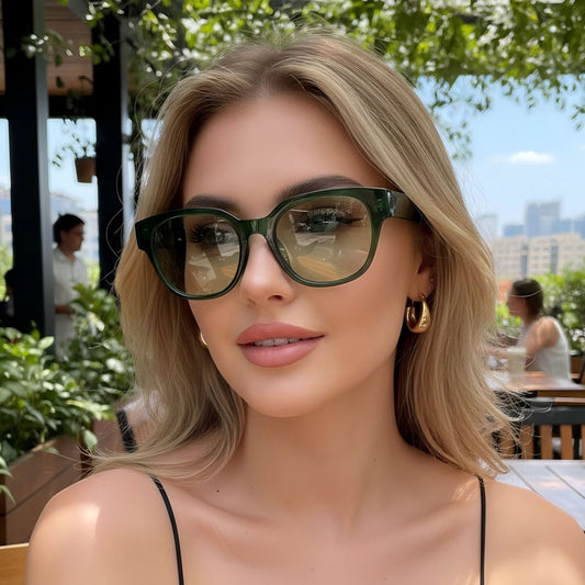 Versatile Street-style Sunglasses For No-makeup Looks Minimalist Trendy Brand