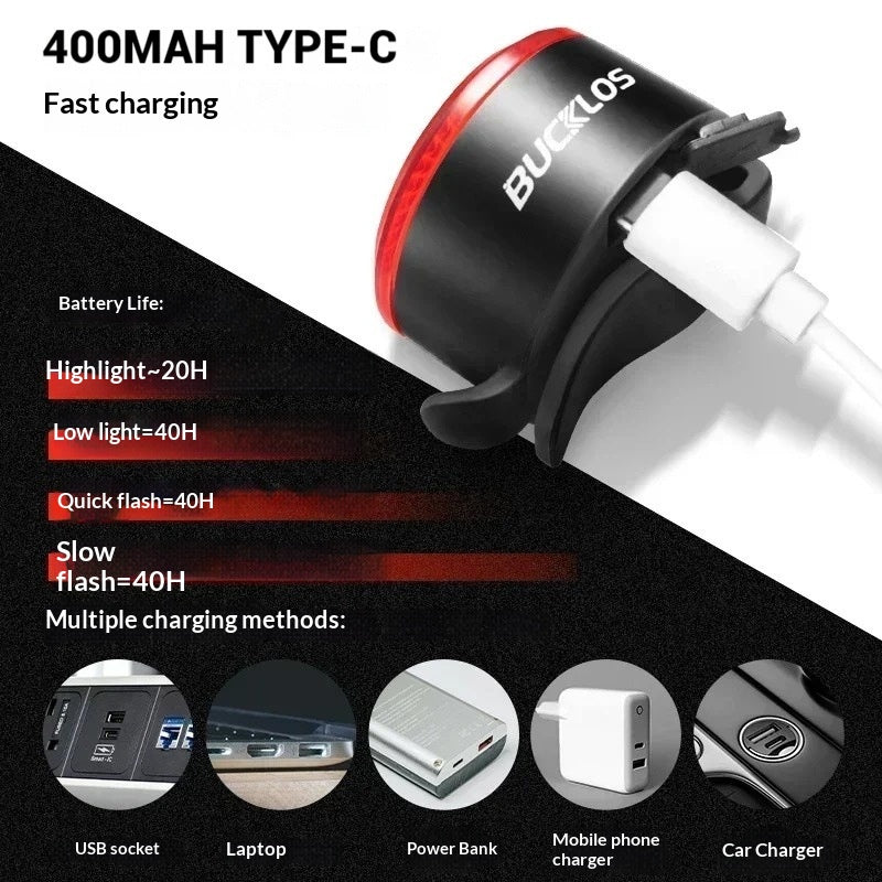 Bicycle Light Set With USB Charging For Cycling