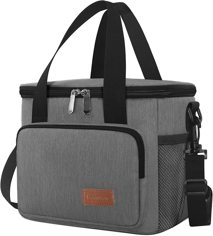 Femuar Lunch Bags for Women/Men, Insulated Lunch Bag for Work Office Picnic - Lunch Cooler Bag Leakproof Lunch Box with Ad...