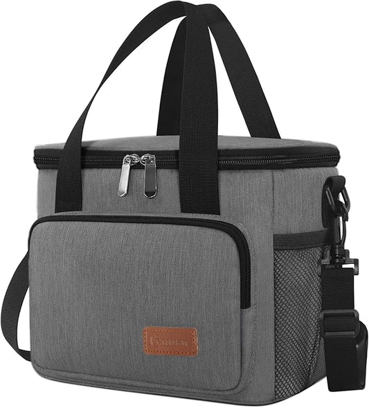 Femuar Lunch Bags for Women/Men, Insulated Lunch Bag for Work Office Picnic - Lunch Cooler Bag Leakproof Lunch Box with Ad...