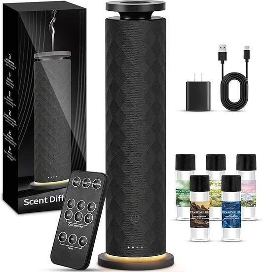 Hotel Scent Diffuser, Waterless Scent Diffuser for Home, Quiet Operation, Suitable for Living Rooms, Offices, and Hotels,C...