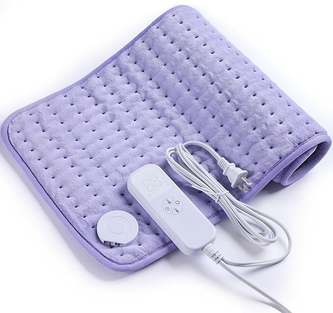 Heating Pad for Back Pain Cramps Relief - Electric Heating Pad for Neck/Shoulder/Muscle Pain - 6 Heat Settings, Auto Off, ...