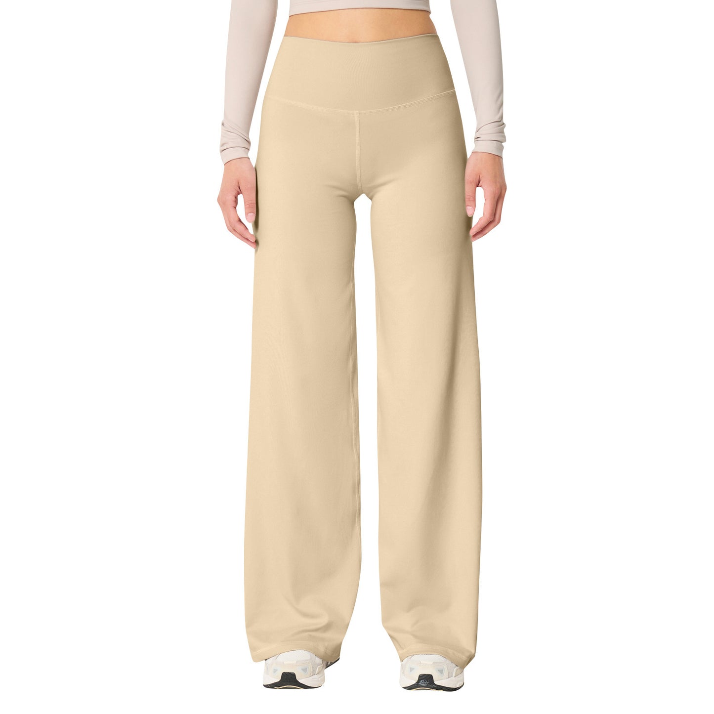 Women's High-Waist Loose Yoga Pants - Wide-Leg Fitness Leggings for Sports and Casual Wear