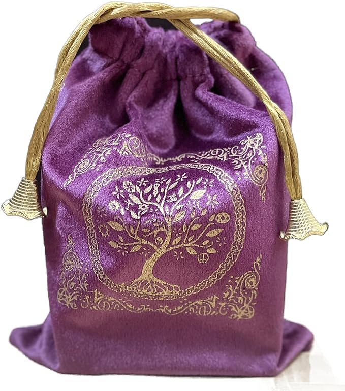 Indian Consigners Soft Velvet Pouch for Tarot, Altar, Rune, Gift, Crystal, jewelry Wrap Bags for Precious, Sacred and Spir...