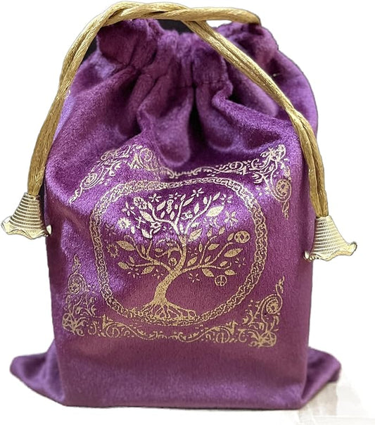 Indian Consigners Soft Velvet Pouch for Tarot, Altar, Rune, Gift, Crystal, jewelry Wrap Bags for Precious, Sacred and Spir...