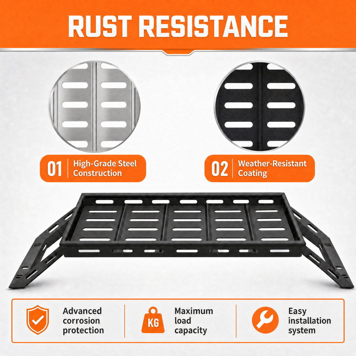 Black Rear Trunk Cargo Rack Basket Tray For 2007-2026 Jeep Wrangler JK JL Unlimited 4-Door (Exclude Sky One-Touch Power Top) Hardtop Heavy Duty Steel Interior Storage