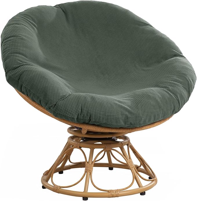 HOMBYS Cover for Papasan Cushion, Soft Slipcover Only (Without Cushion), Removable and Machine Washable Chair Covers with ...