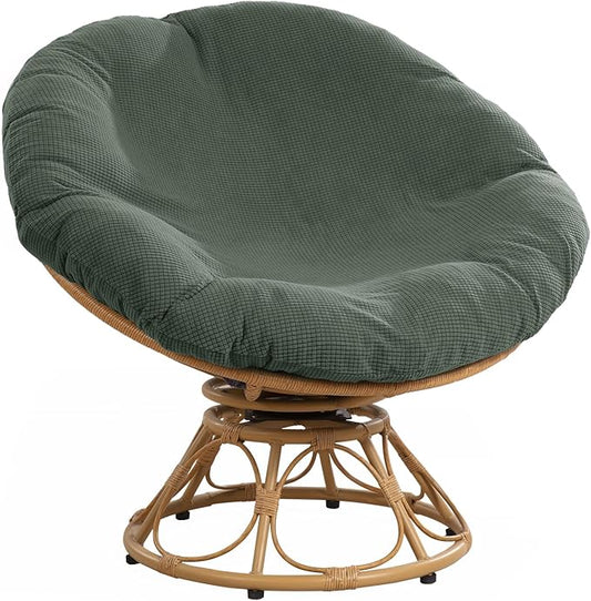 HOMBYS Cover for Papasan Cushion, Soft Slipcover Only (Without Cushion), Removable and Machine Washable Chair Covers with ...