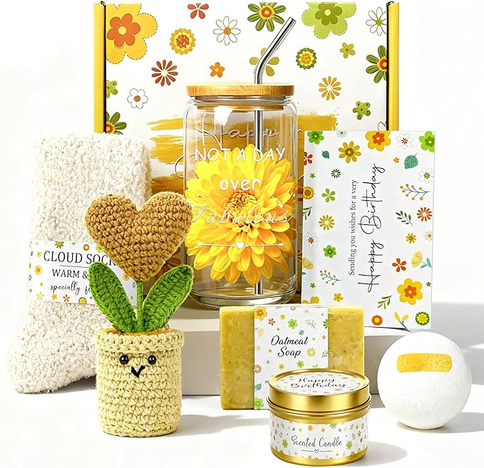 JOYOFUN Birthday Gifts for Women，Gift Baskets for Women Relaxing Gift Set Birthday Presents Female Friendship Gifts Box fo...