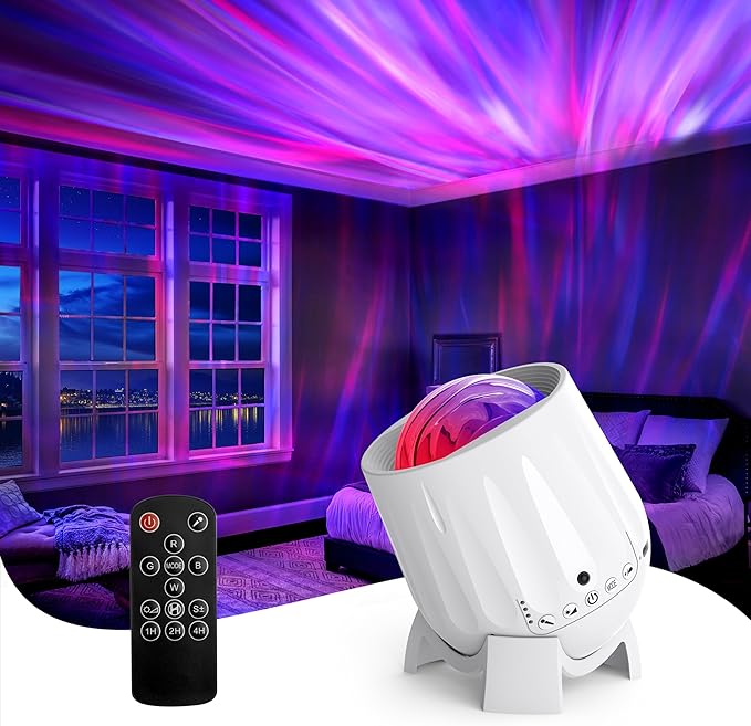 Twelvetooo Northern Lights Projector, Galaxy Projector Night Light with Remote Control& Timer Function, Sleep Aid, Aurora ...