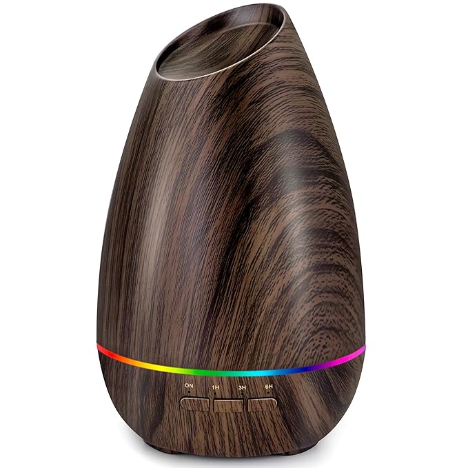 InnoGear Essential Oil Diffusers, 400ml Aromatherapy Diffuser for Essential Oils Cool Mist Humidifier with 4 Timer Adjusta...