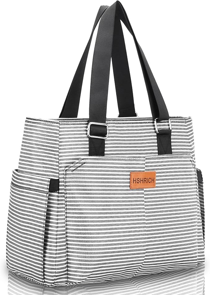 Large Women Lunch Bags/Insulated Adult Lunch Box/Leakproof Cooler Lunch Tote Bag with Storage Pocket. Reusable Lunch Purse...