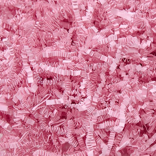 Mefleet 1/2 LB Crinkle Cut Paper Shred Filler 8 oz Light Pink Crinkle Shredded Paper for Gift Box - Gift Basket Bag Filler...