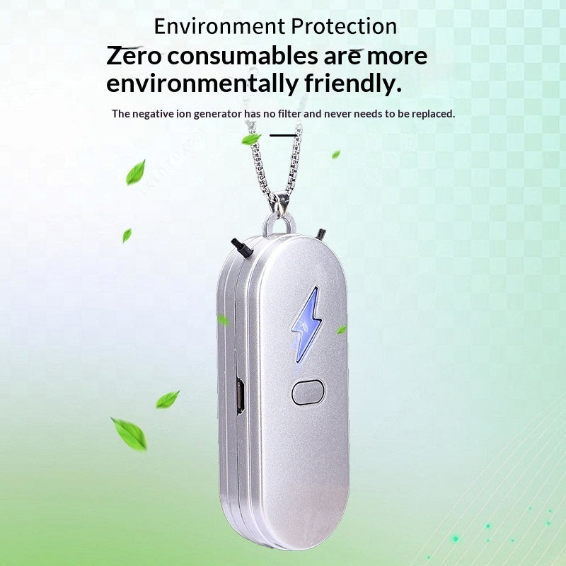 Negative Ion Air Purifier For Home Use Neck-Hanging Design