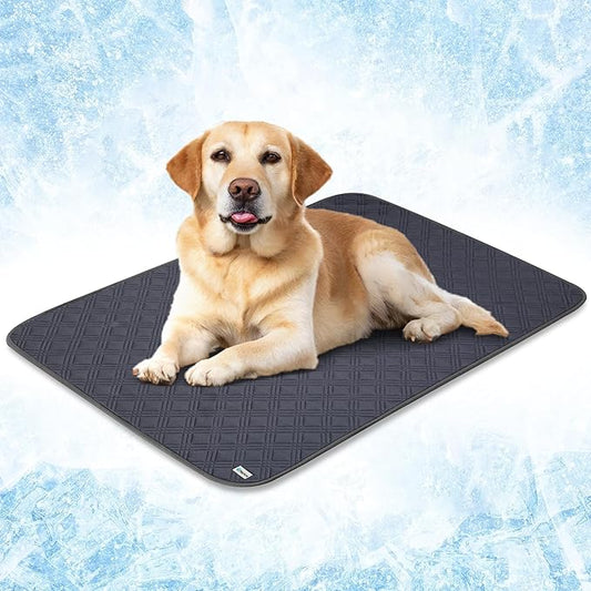 PetAmi Waterproof Cooling Mat for Dog, Premium Pet Cooling Blanket for Bed Crate, Anti Slip Indoor Dog Cool Pad for Sleepi...