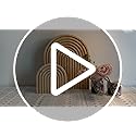 Nawwoo 2 Pcs Natural Wood Arch Decor, Boho Shelf & Serving Board for Fireplace Mantel, Kitchen Counter - Light Pine Finis...