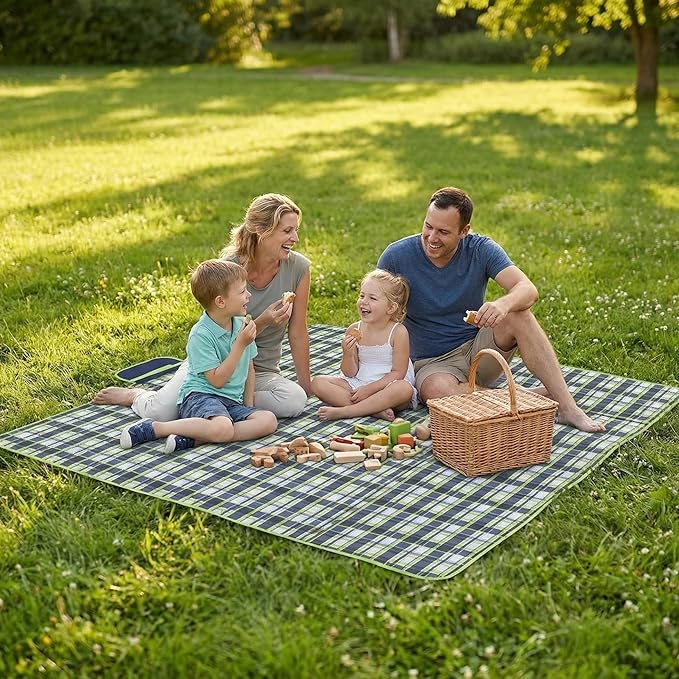 REDCAMP Extra Large Picnic Blanket Waterproof Sandproof, Durable Oxford Foldable Picnic Mat Outdoor Blanket for Lawn Park ...