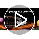 ROCOCO Viking Cleaver Knife Birthday - Butcher Meat Cutting Boning Knife Hand Forged Chinese Kitchen Axe with Sheath Home ...